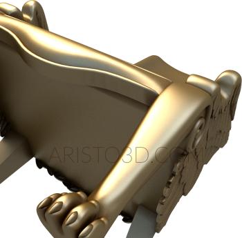 Armchairs (KRL_0108) 3D model for CNC machine